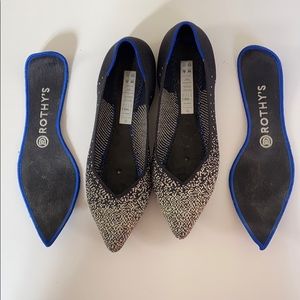 ROTHY'S Slate Metallic Point Limited Edition